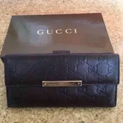 正規品! GUCCI グッチ シマ 茶 長財布