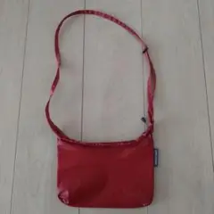レッド ショルダーバッグ サコッシュ