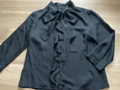 23区 ブラウス サテン フリルブラウス オンワード樫山38