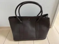 ナノユニバース レザートートバッグ(茶)