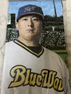 オリックス　杉本裕太郎選手　BlueWaveビジョンヘッドショットフェイスタオル