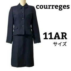 クレージュ スカートスーツ セットアップ ワンピース ネイビー【11AR】