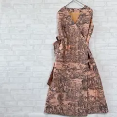 オリジナル 着物風 ひざ丈ラップワンピース ひざ丈 春夏 a2678