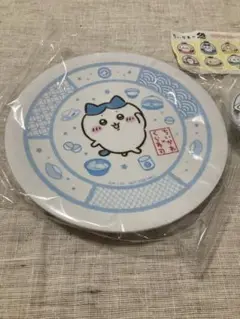 ちいかわ×くら寿司　皿＆マグネット(ハチワレ)セット