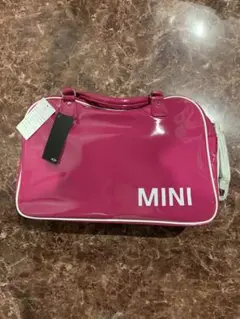 未使用　mini ボストンバック　エナメル？　ミニクーパー　MINICooper 未使用 mini ボストンバック エナメル？ ミニクーパー
