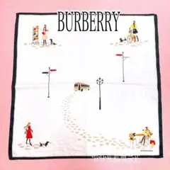 【未使用】匿名配送 BURBERRY バーバリー 大判 ハンカチ 女の子 犬