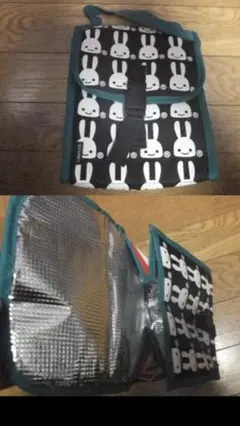 未使用 cune キューン 保 うさぎ 総柄 クーラーボックス ケース 冷蔵