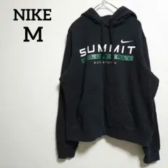 Nikeナイキ 【M】 SUMMITロゴ入りパーカー 黒 裏起毛