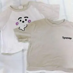しなぷしゅ　90cm 半袖Tシャツ　2枚セット　バースデイ　しまむら　ベビー 夏