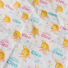 F 約62×72　平成レトロ　Cleo キャラクター プリント生地 綿　ピノキオ