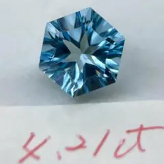 JL001-3 約9mm ヘキサゴンルース アメジスト 4.21ct