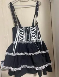 ACDCRAG ジャンパースカート 黒 ゴスロリ