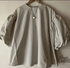 coca コカ　袖フリルtシャツ ブラウス　新品　オーバーブラウス