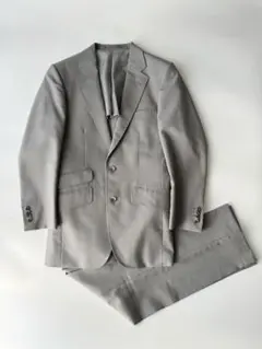 【セミオーダー品】ライトグレー　ストライプスーツ　2B 165cm