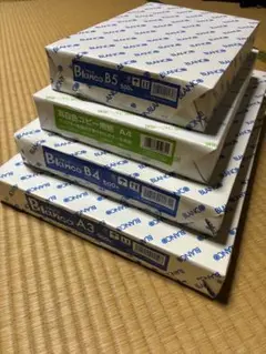 【未使用】コピー用紙　A3 B4 A4 B5 各500枚　バラ売り可　ブランコ製