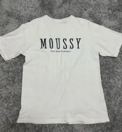MOUSSY ホワイト Tシャツ