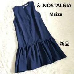 新品 &.NOSTALGIA ノスタルジア ワンピース 切り替え フレア M