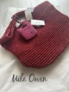 Mila Owen かごバッグ 赤 フリーサイズ　新品未使用品