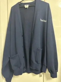 00s JERZEES スウェット カーディガン ネイビー