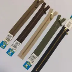 YKK飾り付きファスナー5本 20cm