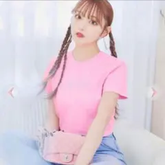 未使用 Rady♡ ピンクラインストーン ロゴTシャツ♡