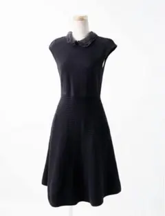 FOXEY フォクシー 高級 フレンチノーブルワンピース 白襟 3way