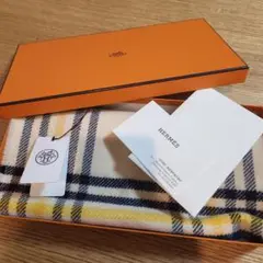 HERMESカシミア100%マフラー美品
