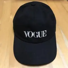 VOGUE ロゴ　刺繍　キャップ　ブラック　黒　CLASSICS