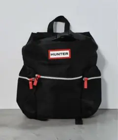 【新品タグ付き】HUNTER バックパック ナイロン トップクリップ　ブラック