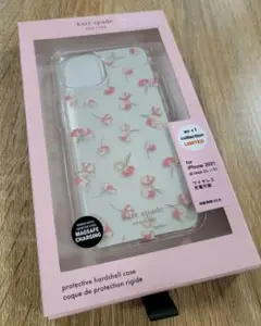 iPhone13 ケイトスペード(R)ハイブリッドケース ポピー