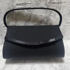 ブラックフォーマルバッグ リボン付き ViVifleurs