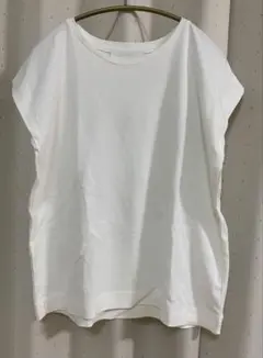 【DAME FRANK ノースリーブＴシャツ】ホワイト　フリーサイズ