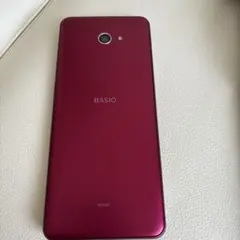 BASIO KYW47 赤色 スマートフォン 本体