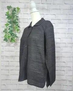 美品【EVEN】レディース　長袖カーディガン　上質　高島屋　黒