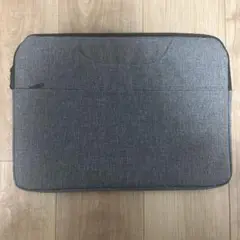 ノートPCケース グレー ハンドル付き