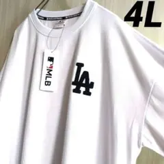 【値下げ】MLB 大谷翔平　ドジャース　ロゴ刺繍　モコモコ　tシャツ 半袖4L