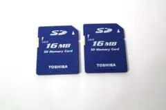 SDカード 16MB TOSHIBA 2枚