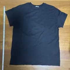 GU メンズ　L 黒　コットンTシャツ　ヘビーウェイト