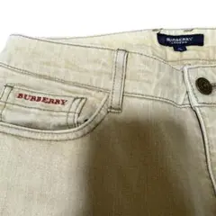 【BURBERRY LONDON】ベージュデニムパンツ