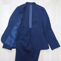 エスプリミュール　洗えるパンツスーツ　ウォッシャブルスーツ　美品　紺　M相当