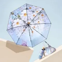 晴雨兼用【かわいい収納バッグ付き】軽量 折りたたみ コンパクト UVカット 日傘