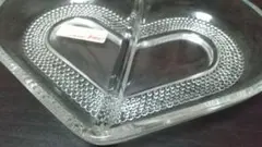 【新品】インペリアルグラス ハート型ガラス製トレー