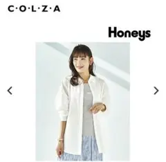 ハニーズ　Honeys　シアーシャツ　ホワイト