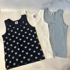 プチバトー 男の子用タンクトップ 3枚セット⭐︎6ans 116cm