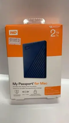 ジャンク品　ウエスタンデジタル WD Mac用ポータブルHDD 2TB