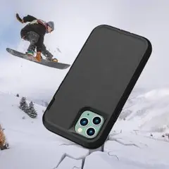 iPhone13 ケース 耐衝撃 ブラック 無地 シンプル 割れ防止 端末保護
