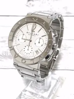 【極上品】BVLGARI ブルガリ 時計 新型 bb38ss ch クロノグラフ