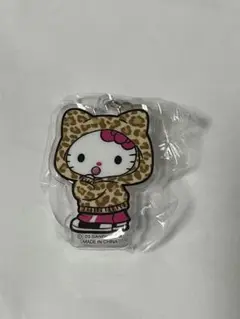 ハローキティ ヒョウ柄アクリルキーホルダー