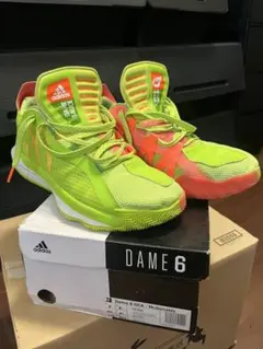 マクドナルド　adidas Dame 6 ネオンイエロー/オレンジ 27.0cm