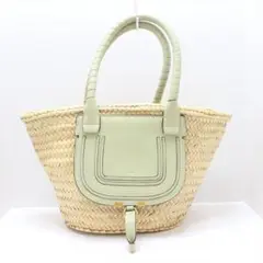 クロエ トートバッグ ベージュ×グリーン
